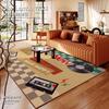 American Retro Carpets for Living Room Large Area Bedroom Decor Carpet Cartoon Abstract Lounge Rug Home Washable Soft Floor Mat