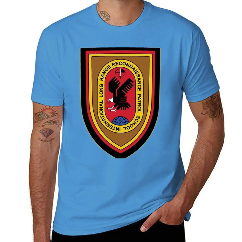 ILRRPS - International Long Range Reconnaissance Patrol School (Black Background) T-Shirt Plus Sizes Mens Graphic T-shirts