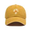 Simple retro sunshade baseball cap unisex versatile washed old cartoon printed soft top baseball cap