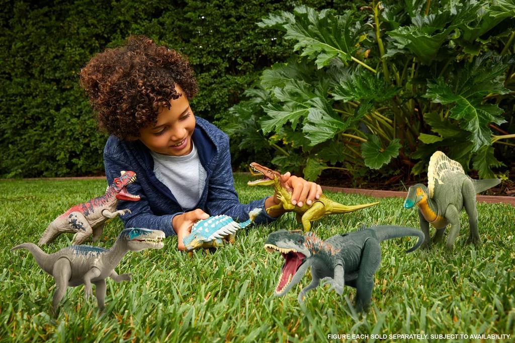 Mattel JURASSIC WORLD Actionfigur Baryonyx Jahre alt und GWD12 Braun (Limbo) [Gesamtlänge 30cm] [4 oben]