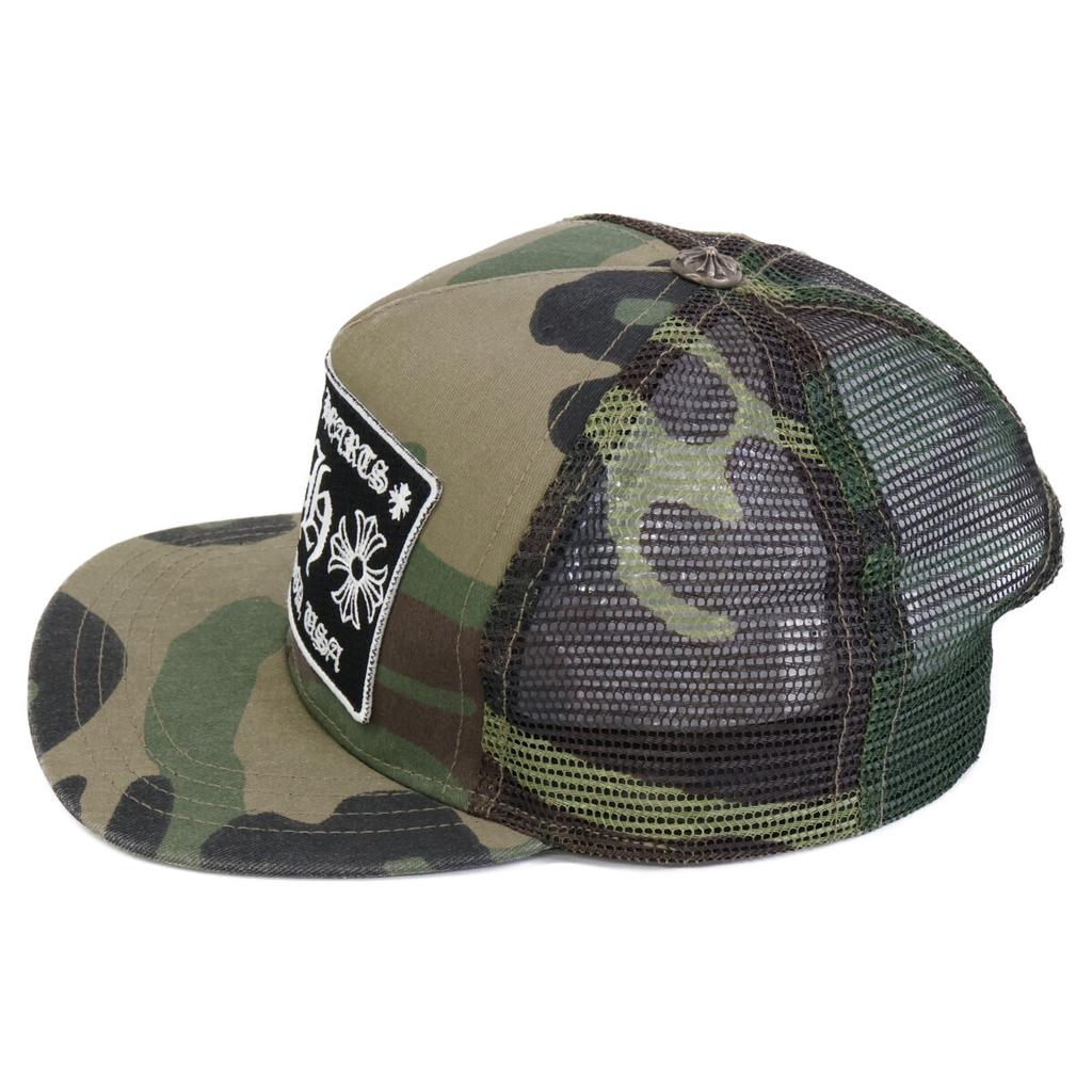 CHROME HEARTS 925 Trucker Cap CH Camouflage Schwarz Hut OS(EINHEITSGRÖSSE) 53-60 KhakiUsed