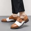 Fashion Fashion New Pointed Mixed Color Shoes For Men Luxury Designer Monk Strap Loafers Formal Wedding Prom Dress Homecoming Footwear