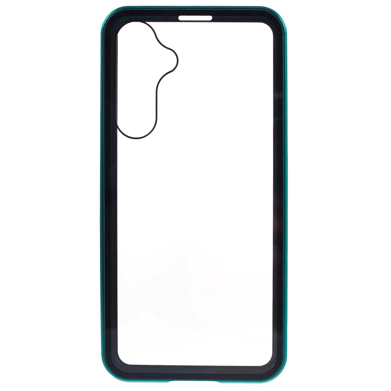 

For Samsung Galaxy A35 5G Case Magnetic Full Protection Clear Phone Cover Green