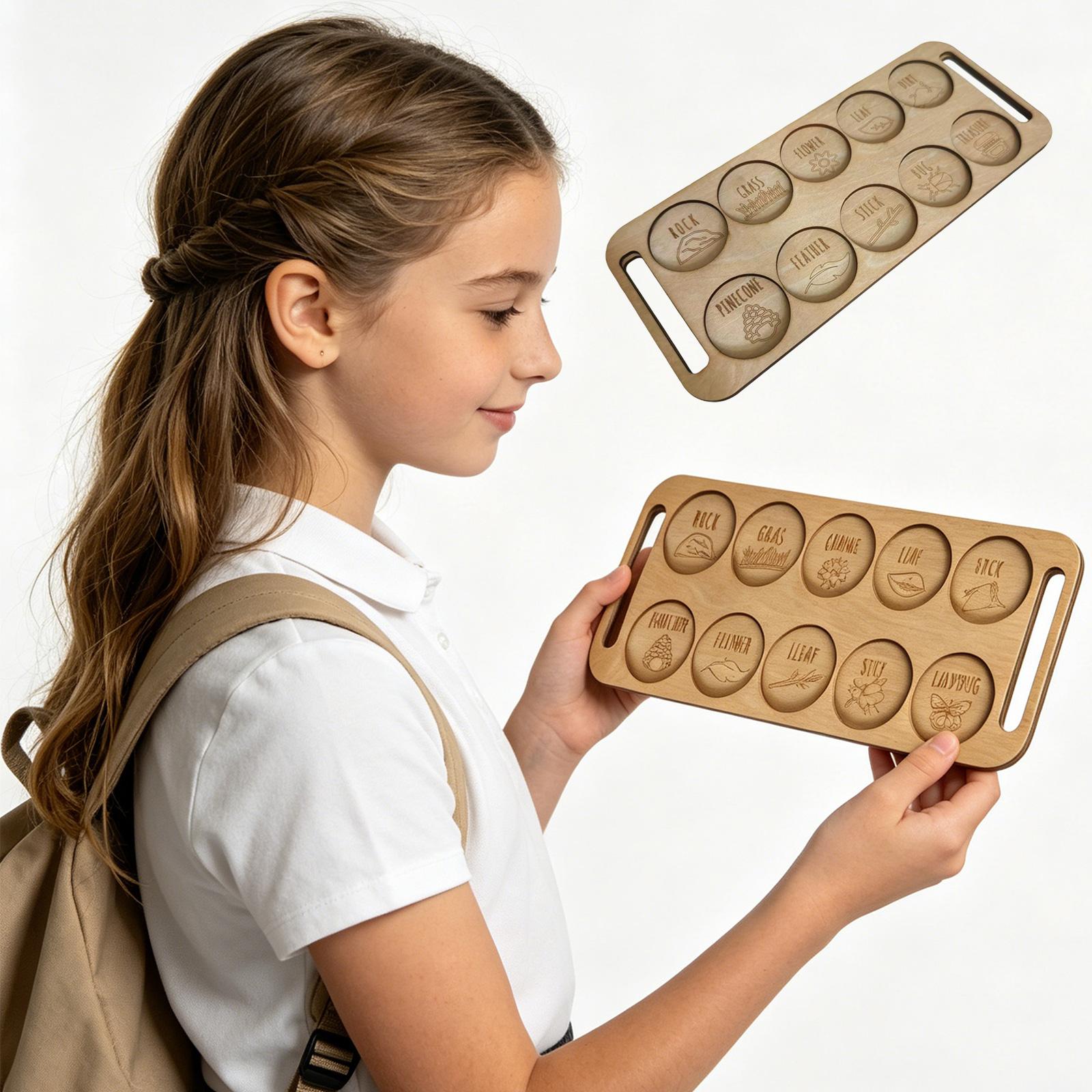 

Portable Fun Insect Treasure Board Comparison Device Wooden One Size коричневый