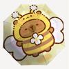 1PC Bee Flower Umbrella-8-Rib Reinforced, Automatic Open, Lightweight & Durable, Cute Fashion Accessory for Outdoor-Y0342