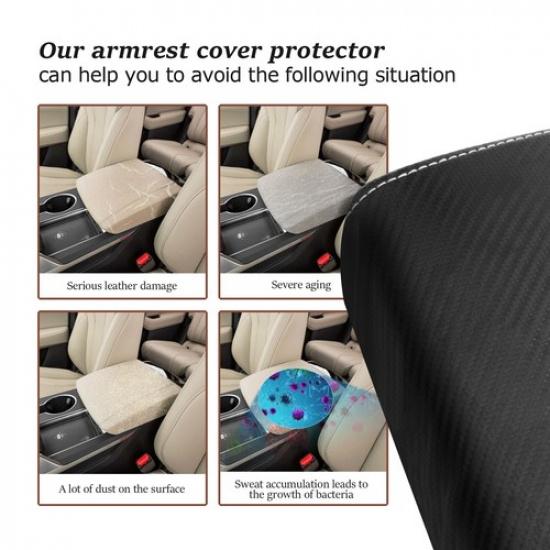 RUIYA Car Center Console Armrest Cover Protector Mat Pad For 2022-2025 Acura MDX