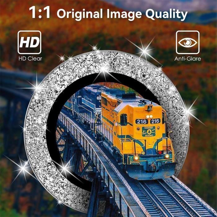 Protective Film - for iPhone 15 - 15 Plus - Tempered Glass - Scratch-Resistant - Silver Aluminum