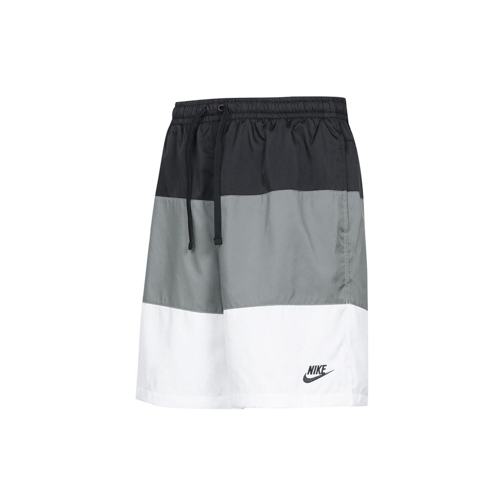 Nike Contrast Panel Swoosh Woven Shorts Men Bottoms Black DQ2427-010