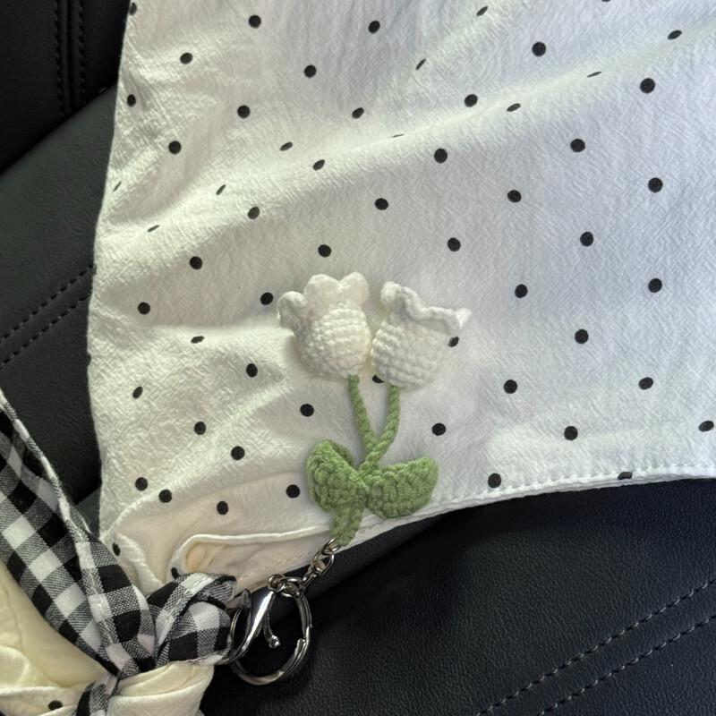 SEVENMOONS Knitted Eternal Flower Keychain