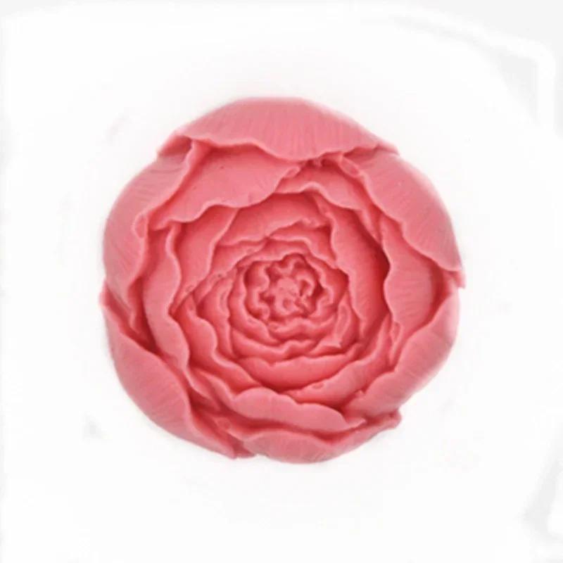 Creative Design 3D Rose Flower Silicone Soap Mold Candle DIY Cake Chocolate Candy Baking Mould Handmade Craft Pretty Flower Mold