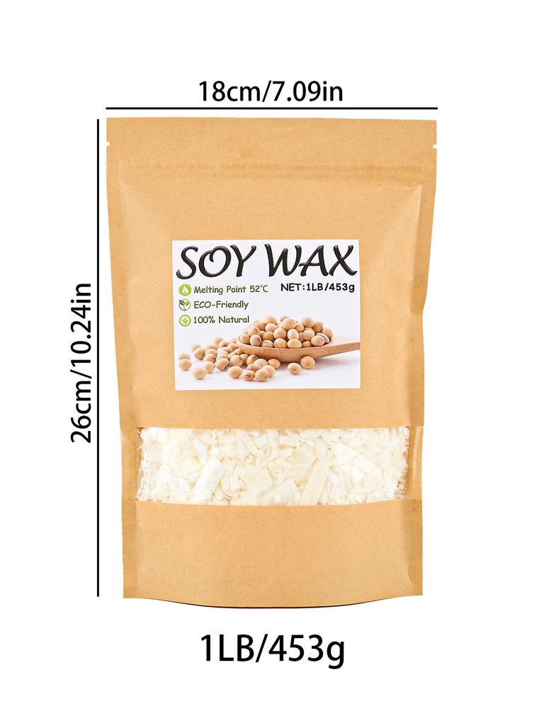 100g-1000g Natürliches Sojawachs DIY Handgemachte Kerzen Bastelbedarf 100% Zusatzstofffreie Wachsflocken Duftkerzen Rohmaterial
