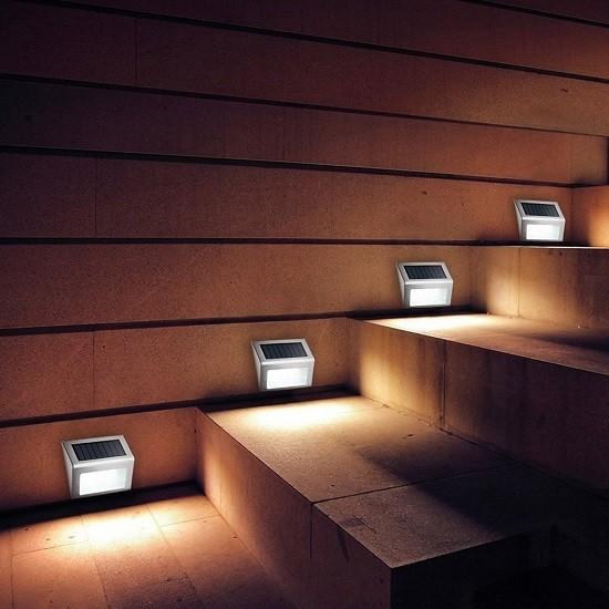 4pcs 30 Led Solar Wall Lamp With Premium Quality For Outdoor Garden Lighting