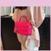 Chic Quilted Pu Leather Crossbody Bag Stylish Compact Handbag For Daily Use