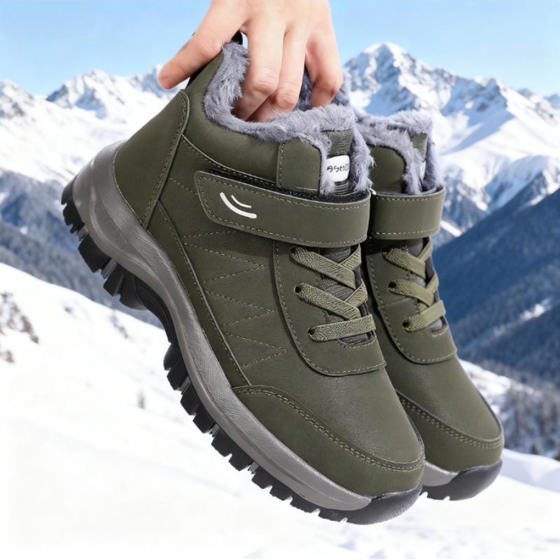 Warme Schuhe für Damen Neue Kunstfell Langplüsch-Sneaker Damen Plateau-Schuhe Bequem Warm Flach Baumwolle Paare Stiefeletten