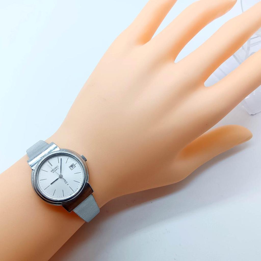 [USED] 371 Free Shipping Battery Replaced SEIKO Quartz Watch Silver