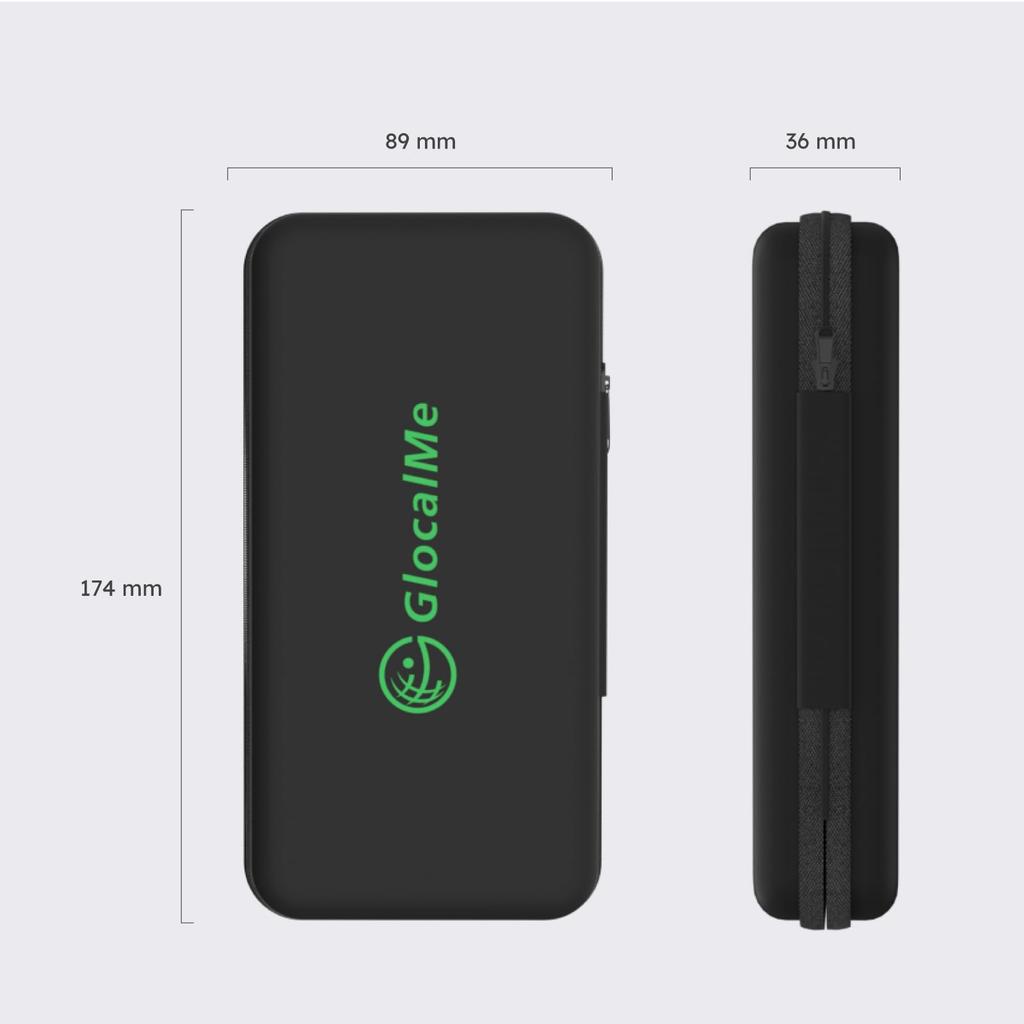 GlocalMe Travel Case GlocalMe Mobile Router U50 Case Storage Case Protective Case Easy To Carry Mesh Pocket Dirt Resistant Waterproof Shockproof