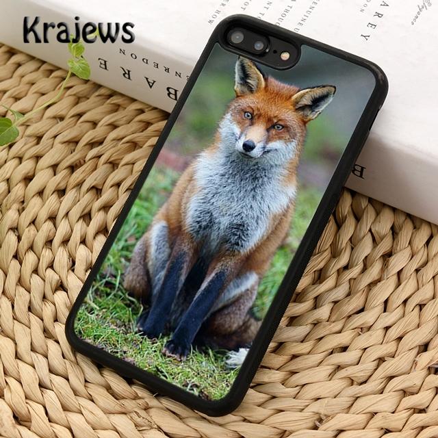Krajews Snow Fox Animal Soft Phone Case Cover For iPhone 17 Air 16 15 14 Plus 11 12 13 Pro Max Coque Fundas
