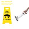 Funny Cat Vomit Sign with Mini Cleaning Mop Novelty Gag Caution Vomit Sign Gifts Warning Sign Decoration Suitable Pet Owners