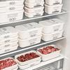 Ny Förpackningslåda för Fryst Kött Livsmedelskvalitet Kylskåpsförvaring Frukt Grönsak Konservering Förbered Rätterna Uppdelad Låda