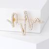 Simple High-End Sense Rhinestone Electrocardiogram Brooch Fashionable Versatile Suit With Jewelry Corsage