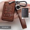 A+  Leather Car Remote Key Fob Cover Case Keychain For Cadillac XTS 5 Button