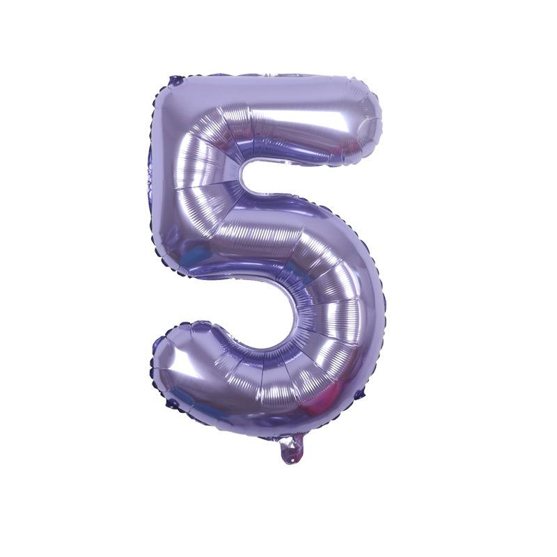 32 Inch Digital Aluminum Film Balloon, Medium Digital Gold Silver Red Black Gradual Change Color Birthday Decoration Wedding Party Balloon