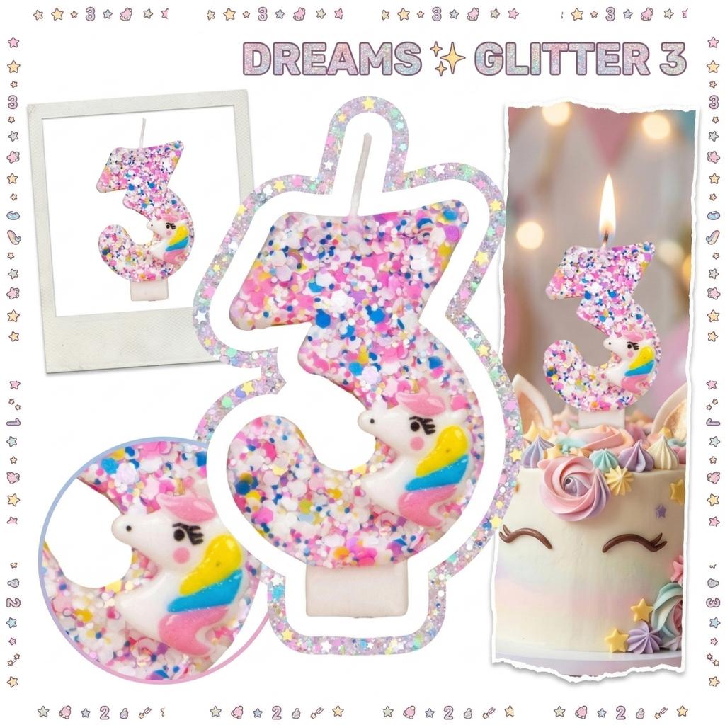 Fashion Cartoon Creative Birthday Candles Party Digital Candles