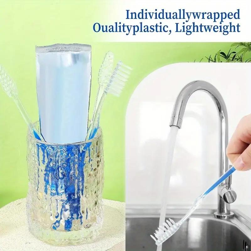 30/70Pcs Packaging Disposable Toothbrush Single Individually Packaged Medium Soft Bristles Travel Hotel Use Adult Manual Toothbrush Disposable Use