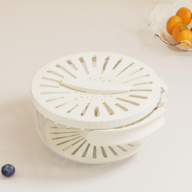 Family Kitchen Essential Foldable Handle Colander Fruit Washing Bowl Drain Basket For Washing Draining
