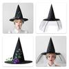 Halloween Hexenhut für Kinder Erwachsene Halloween Party Cosplay Kostüm Requisiten Gruseliger Zaubererhut für Halloween Party