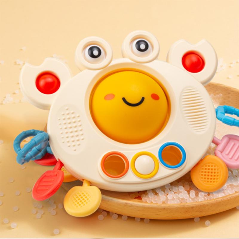Baby Can Chew Cute And Fun Crabs To Exercise Fine Hand Movements Pull Rope Puzzle Early Education Toys