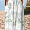 Summer Dress with Pockets Anti-Pilling Popular Floral Print Cocktail Tunic Long Streetwear Dressy Outfits