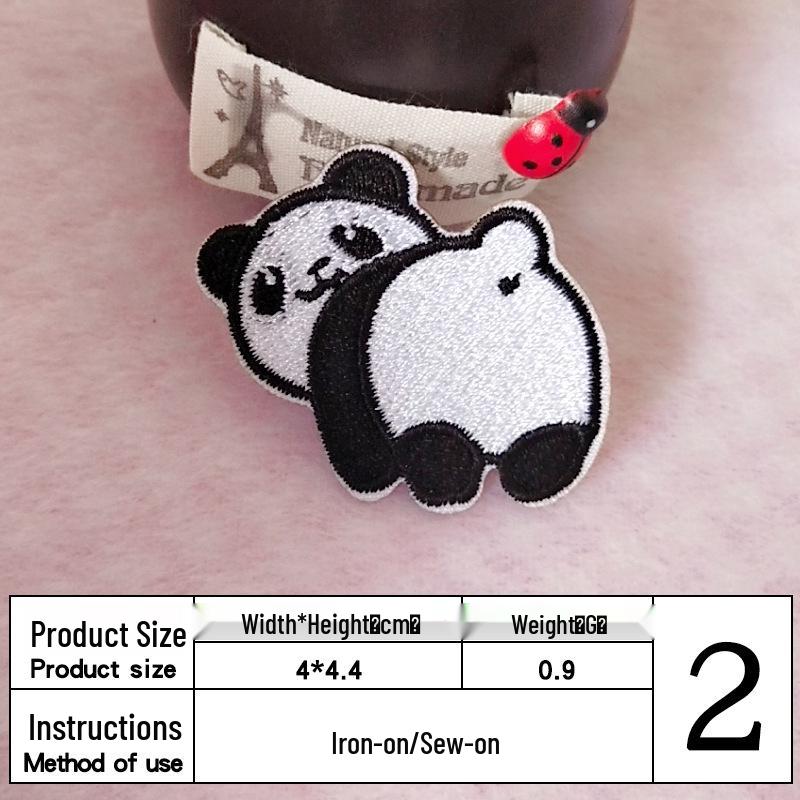 

Мультяшная вышитая нашивка с животными для толстовок и одежды DIY, самоклеящаяся