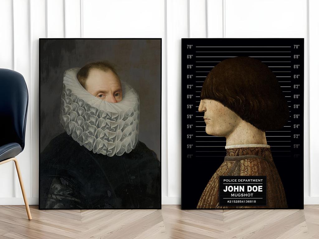 Set of Two Poster Paintings