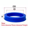 YXD/ODU/Y Hydraulic Oil Seal FKM Seal Gasket Brown Rubber High Temperature&Wear-Resistant Seal Gasket OD 16-130mm Thick 8-18mm