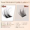 Cluster Lashes Fluffy Soft And Easy String 80pcs False Eyelashes  0.1mm Ultra-thin Band Natural Eyelash Extension Bundle Makeup