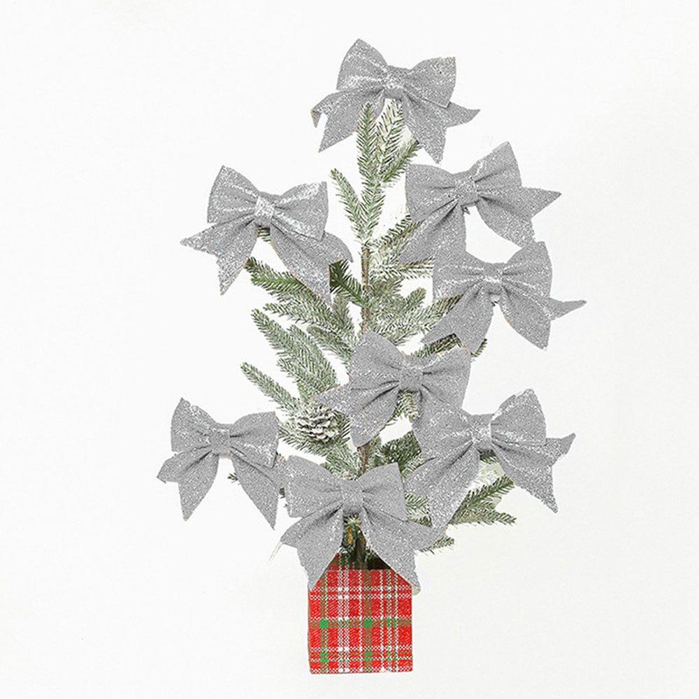 Gold Powder Christmas Bow Large Gold Shiny Bow Big Bow-Tie Pearl Cotton Gold Powder Bowknot