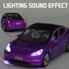 1/32 Scale Tesla MODEL 3 Alloy Car Model Diecasts & Toy Vehicles Car Decoration Kid Simulation Toys for Children Gifts Boy Toy