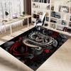1PC Snake Rose Anti-slip carpet, suitable for Office, bedroomand playrooms. It can also be used as a sofa footrest cover-R92