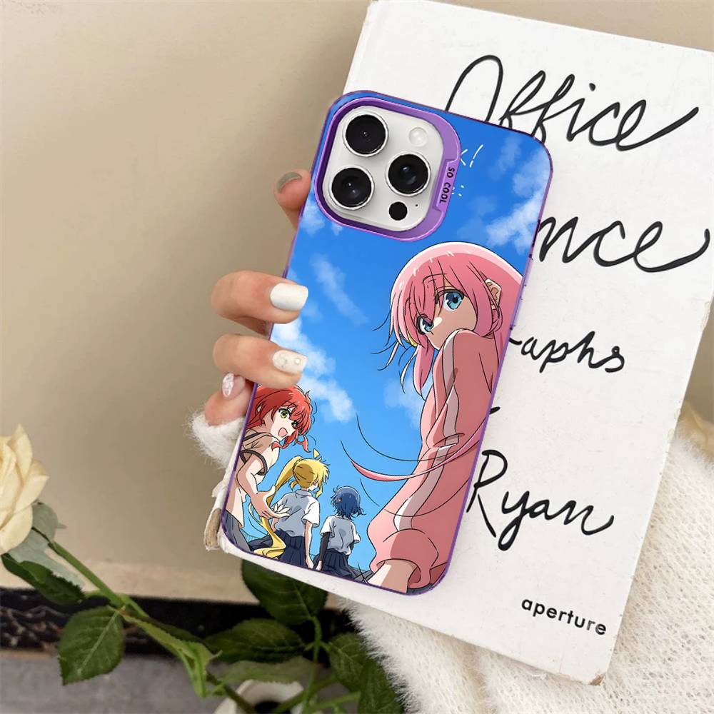

Music anime B-BOCCHI THE R-ROCK Phone Case Color Silver Shell For iPhone 17 16 15 14 13 12 11 Pro Max Plus iPhone 16pro max