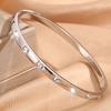 Titanium steel bracelet gold high version temperament zircon bracelet women's light luxury fashion elegance does not fade simple bracelet