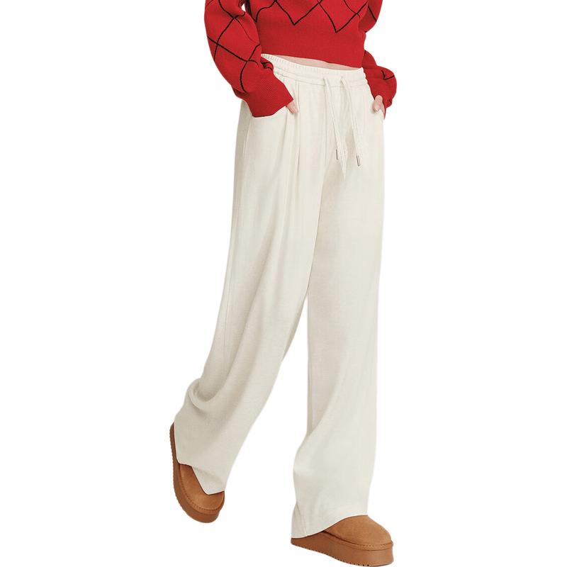 Semir Women's Pleated Wide-Leg Casual Pants