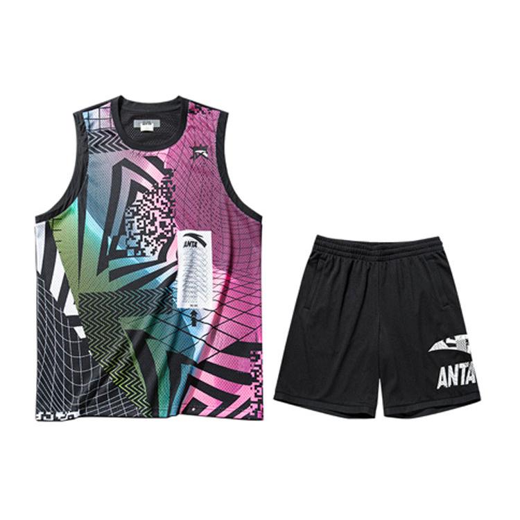 Anta Basketball Collection Basketball Suit Men s Black 152131222-1 L
