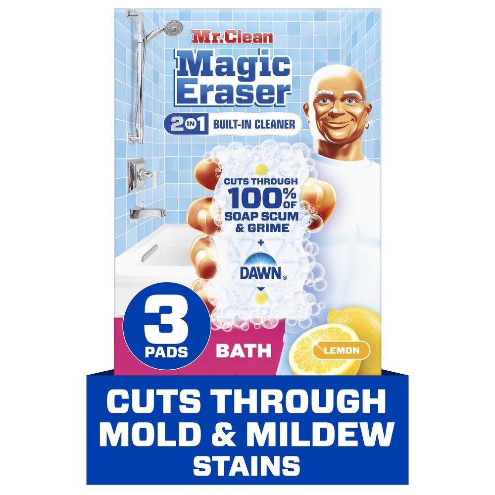 

Magic Eraser Cleaning Sponge Bathroom Cleaner 3 Count Heavy Duty Foam Eraser Multi Surface Cleaner Lemon Scent Soap Scum Remover United States