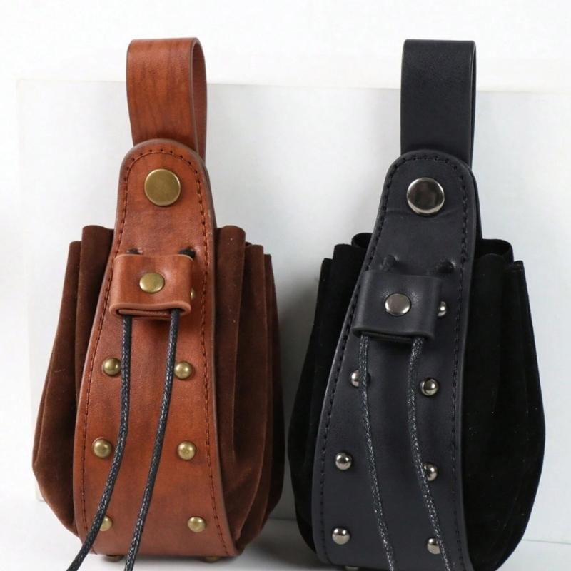 3 Pcs Medieval Belt Waist Bag Medieval Cosplay Set Belt Bag Dices Bag Halloween Renaissance Accessories for Women Man