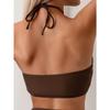2026 Halter Wrinkled High Neck Female Swimsuit High Waist Bikini Women Swimwear Two-pieces Bikini set Bather Bathing Suit Swim