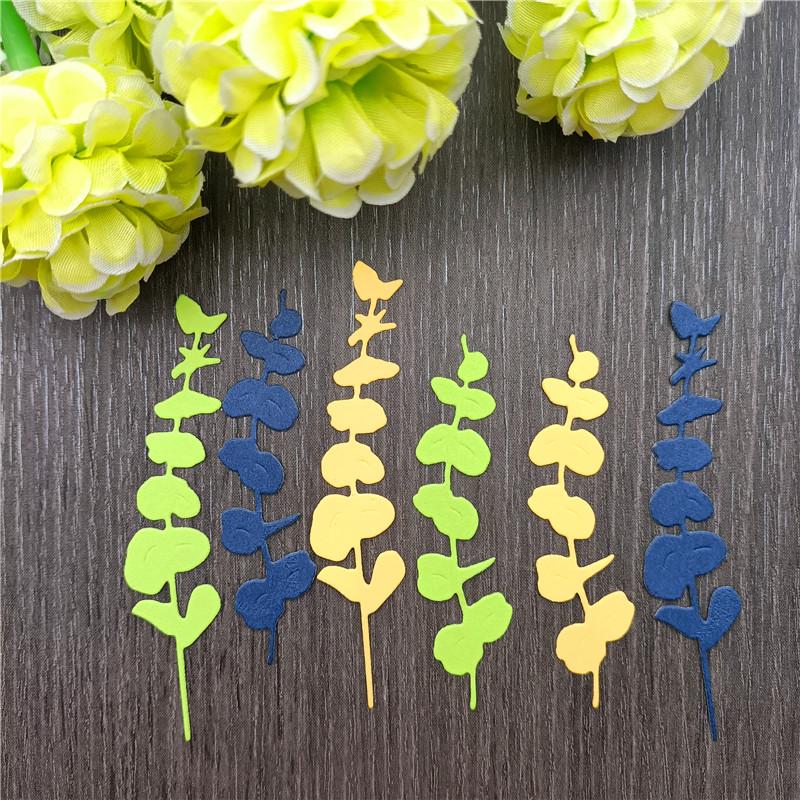 2pc Miexd Flower and Leaf Decoration Metal Cutting Dies Stencils Die Cut for DIY Scrapbooking Album Paper Card Embossing