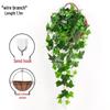 Pothos Wall Hanging Decoration: Trailing Artificial Vines & Spider Plant Basket for Indoor Use