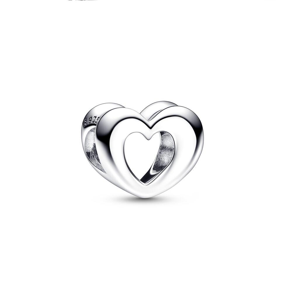 Radiant Heart & Floating Stone Charm Beads SS925 Silver Fantasy Romantic Jewelry For Women's DIY Bracelet
