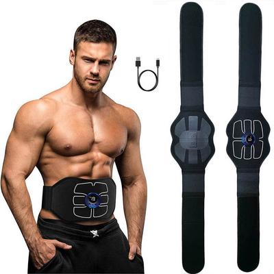 Durable And Safe Ems Muscle Stimulator Toner Abdominal Toning Belt Portable Home Fitness Body Slimming Massager For Abdomen Massage Usb Recharge